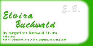 elvira buchwald business card